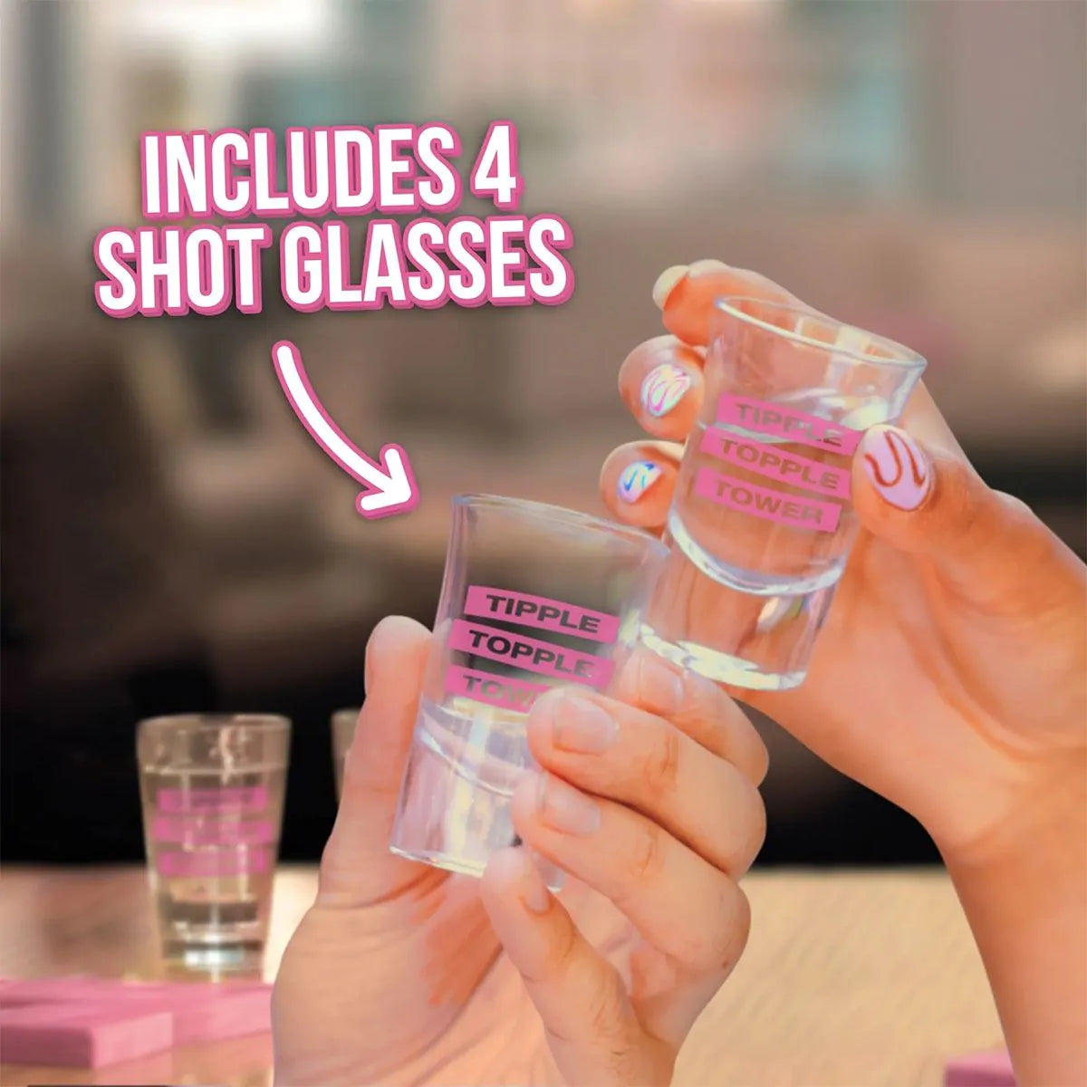 Tipple Topple Tower Party Game